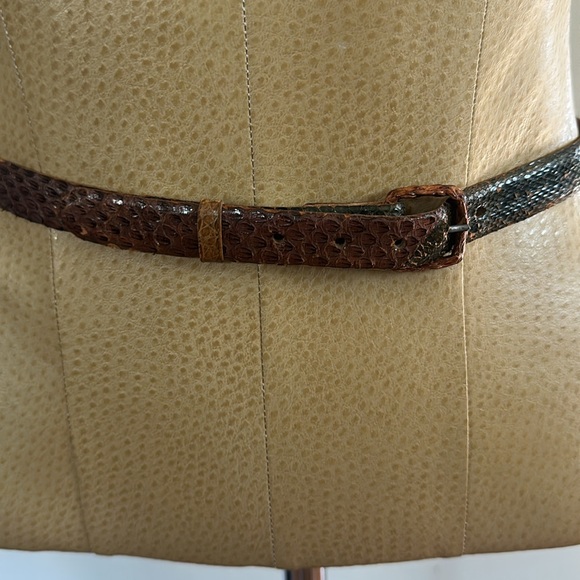 Genuine Multicolor Alligator Skinny Belt main image 5